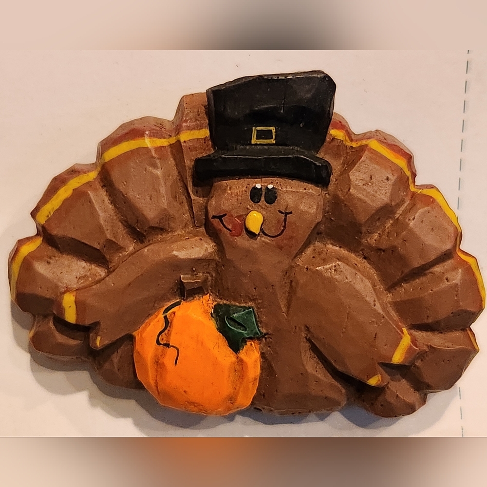 NWT Midwest Signed Eddie Walker Turkey Brooch Thanksgiving Pin
